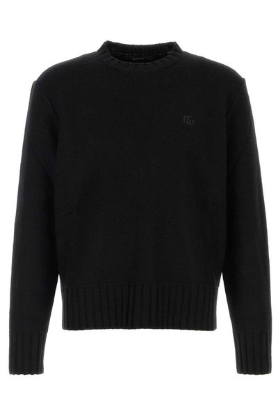 Gucci Logo Embroidered Knitted Jumper