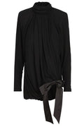 Saint Laurent Draped Jersey Mini Dress