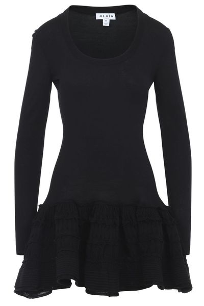Alaïa Long-Sleeved Crinoline Dress