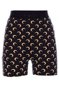Marine Serre Crescent Print Stretched Mini Shorts