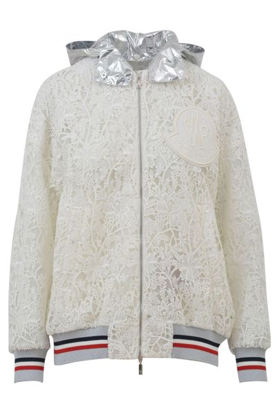 Moncler Macrame Detailed Hooded Jacket