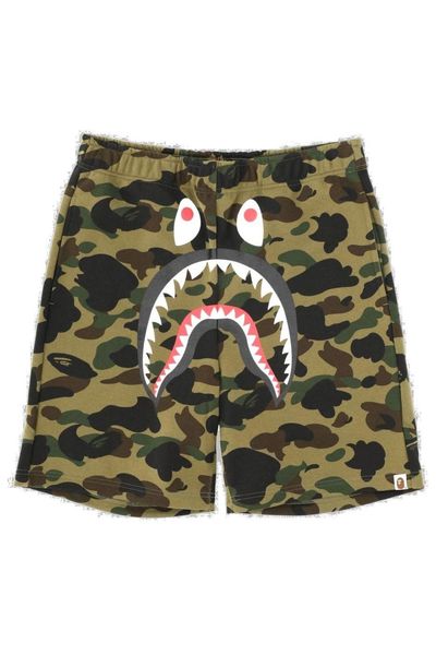 A BATHING APE® Shark Printed Camo Shorts