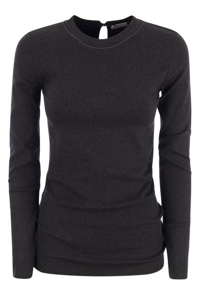 Brunello Cucinelli Embellished Crewneck Top