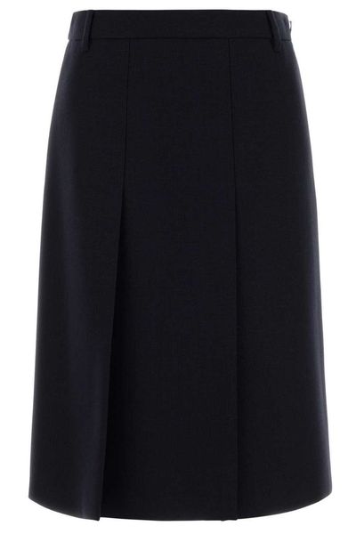 Prada Slit Detailed Midi Skirt