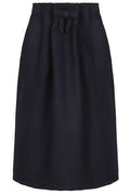 Prada Chevron Wool Midi Skirt