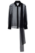 Valentino Scarf Detailed Long-Sleeved Shirt