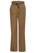 Saint Laurent Belted Straight Leg Pants