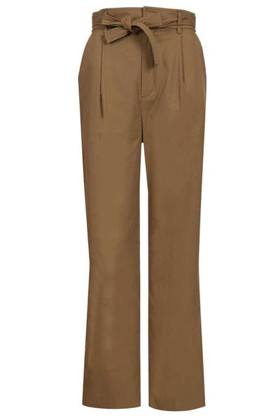 Saint Laurent Belted Straight Leg Pants