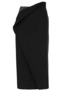 Jil Sander Draped Midi Skirt