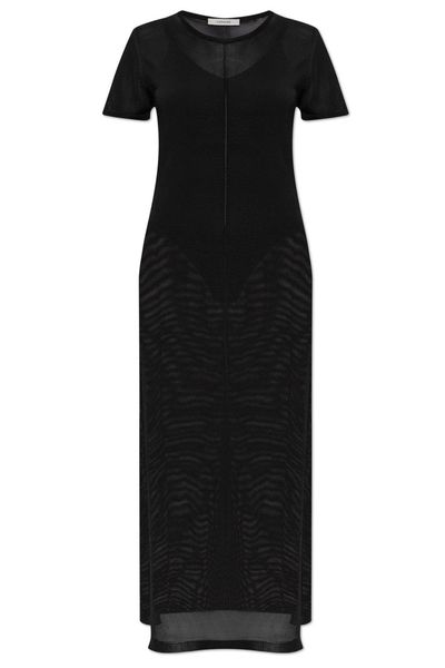 Lemaire Round-Neck Side-Slit Maxi Dress