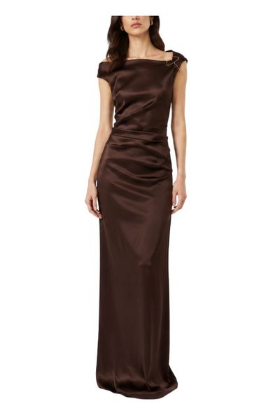 Max Mara Mxedream Asymmetrical Neck Maxi Dress
