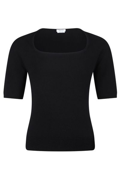 Alexander McQueen Short Sleeeved Ribbed Top