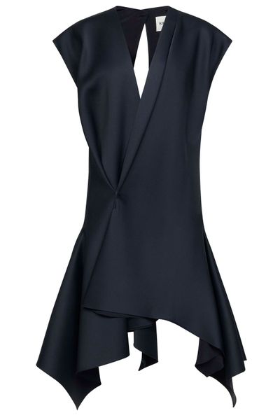 Khaite Merith V-Neck Mini Dress