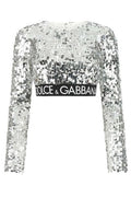 Dolce & Gabbana Sequin Embellished Crewneck Top