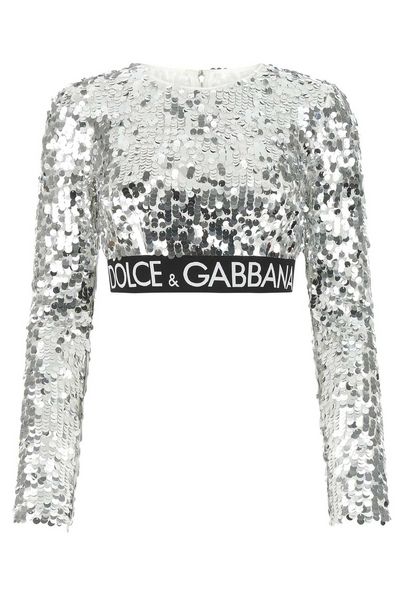 Dolce & Gabbana Sequin Embellished Crewneck Top