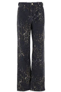 Just Cavalli Printed Wide-Leg Jeans