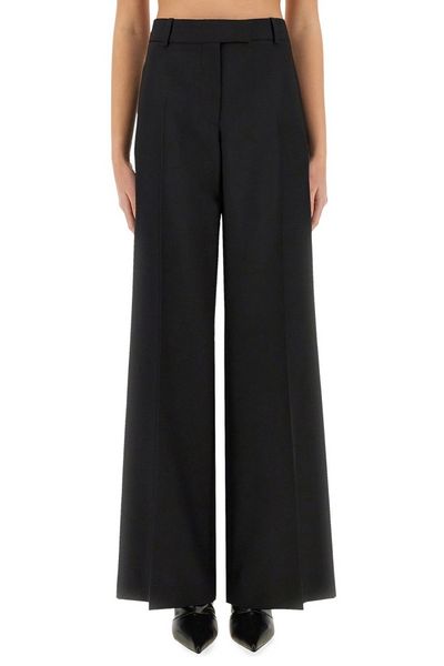 Alexander McQueen Wide-Leg Side Stripe Trousers
