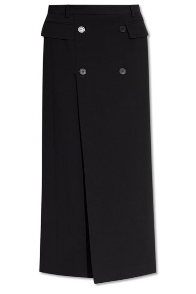 Balenciaga Decorative Buttons Maxi Skirt