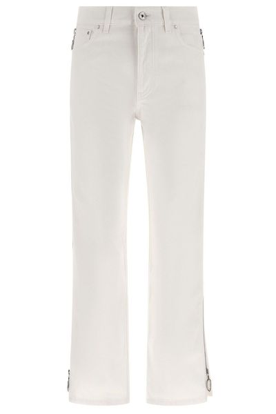 Rabanne Side-Zip Mid-Waisted Jeans