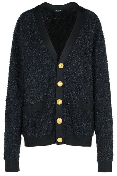 Balmain Button-Up Knit Cardigan