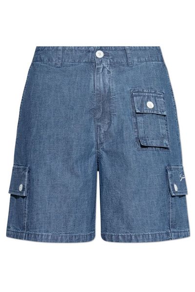 Givenchy Denim Cargo Shorts