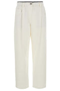 Brunello Cucinelli Elasticated Waistband Straight Leg Pants