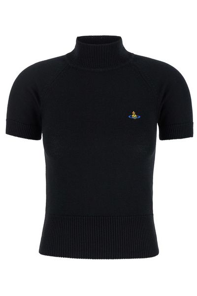 Vivienne Westwood Orb Embroidered Knitted Top