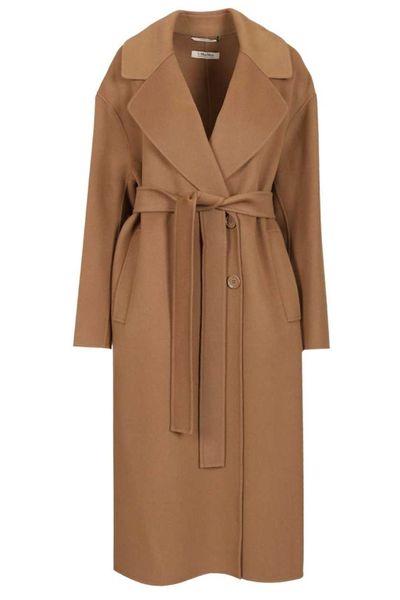 'S Max Mara Heller Long Belted Double Breasted Coat