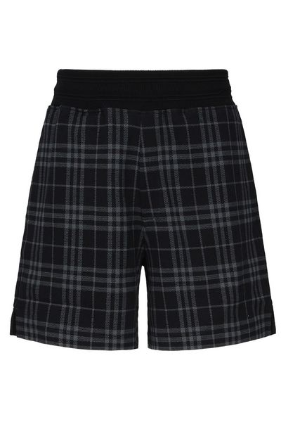Burberry Check-Printed Elasticated Waistband Shorts