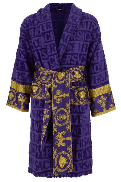 Versace I Love Baroque Belted Bathrobe