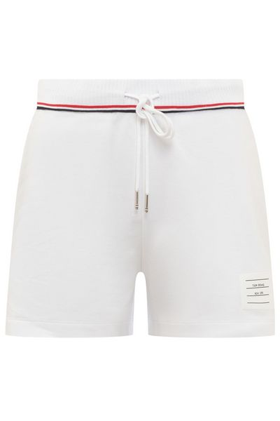 Thom Browne Logo Patch Drawstring Shorts