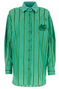 Etro Logo Embroidered Striped Shirt