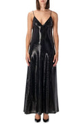 Alberta Ferretti Sequin Jersey Long Dress