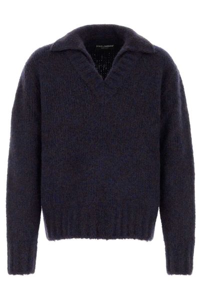 Dolce & Gabbana V-Neck Knitted Jumper