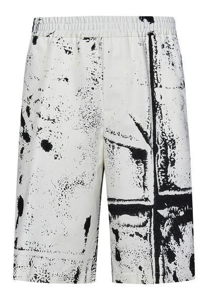 Alexander McQueen Fold Printed Bermuda Shorts