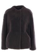 'S Max Mara Long-Sleeved Crewneck Coat