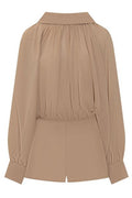 Marni Long Sleeve Gathered Jumpsuit
