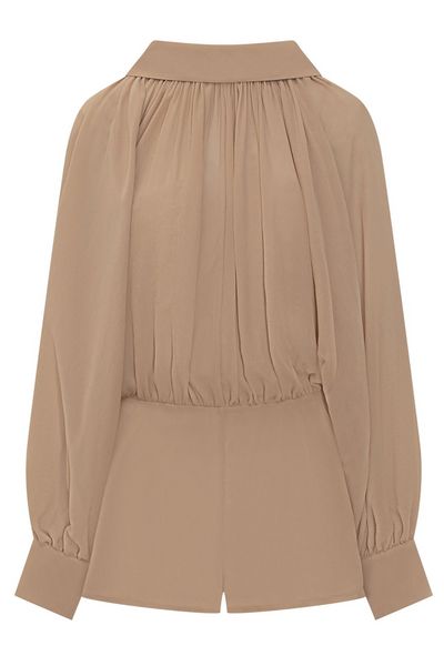 Marni Long Sleeve Gathered Jumpsuit