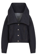 Balenciaga Standing Collar Boxy Jacket