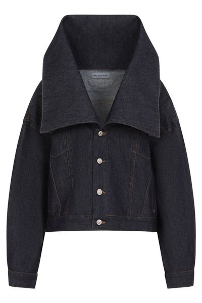 Balenciaga Standing Collar Boxy Jacket