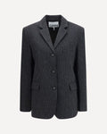 Ganni Pinstripe Tailored Blazer