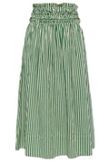 Allsaints Kali Smocked Stripe Skirt