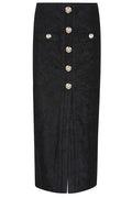 Balmain Baroque Pattern Midi Skirt