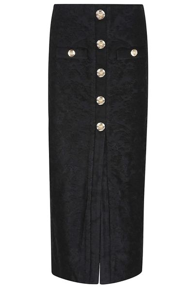 Balmain Baroque Pattern Midi Skirt