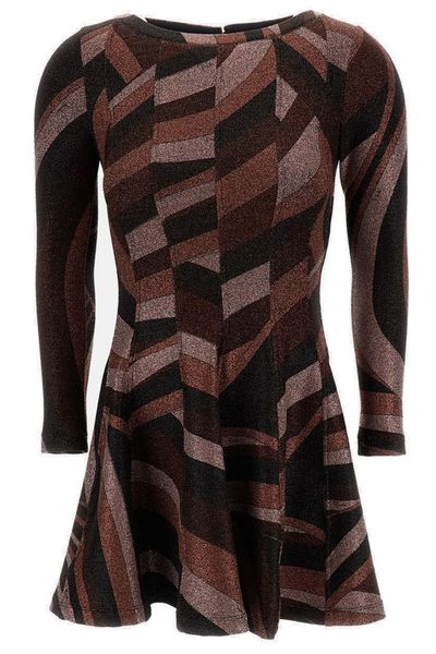 PUCCI Iride Print Lurex Jersey Dress