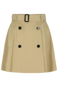 Burberry Gabardine Trench Mini Skirt