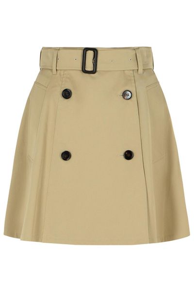 Burberry Gabardine Trench Mini Skirt