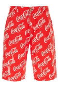 Erl Coca-Cola Printed Distressed Shorts
