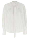 Prada Bow Detailed Long-Sleeved Shirt