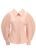 Givenchy Slashed Puff-Sleeve Shirt